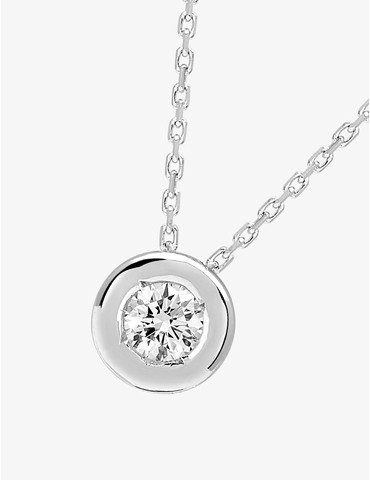 Collier solitaire en or...