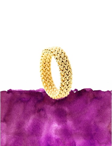 Bague fantaisie en or jaune...