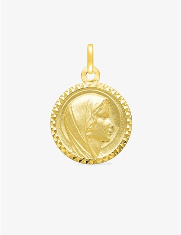 Médaille Vierge en or jaune...