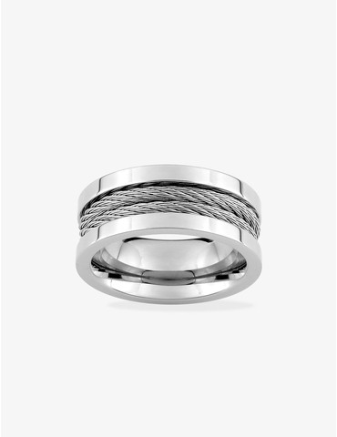 Bague acier CARGO 2 bandes...