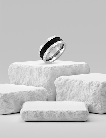 Bague acier CARGO bandes...