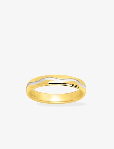Alliance or jaune 750 ‰...