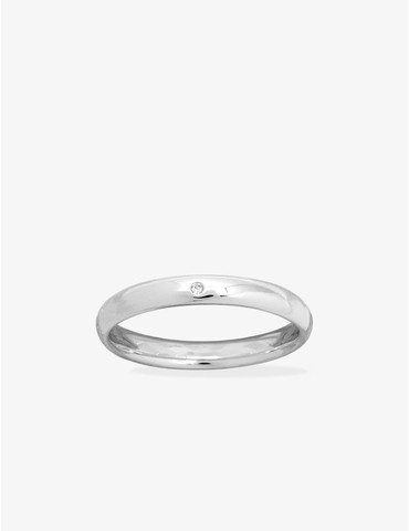 Alliance or blanc 750 ‰ 3 mm