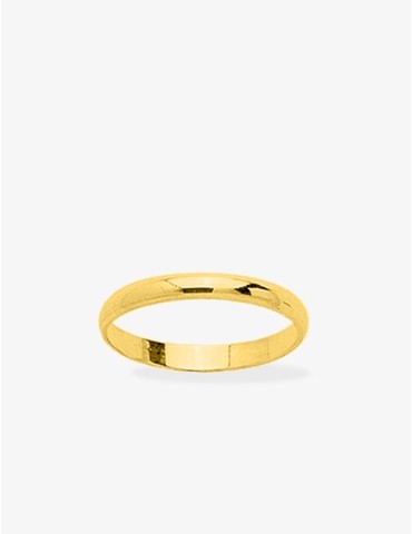 Alliance or jaune 375 ‰ 2,5 mm