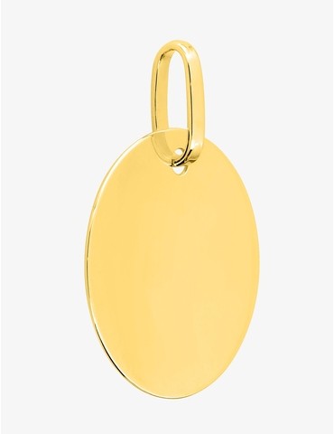 Pendentif jeton or jaune...