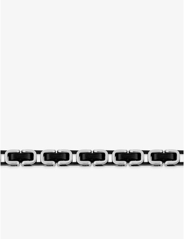 Bracelet bicolore acier