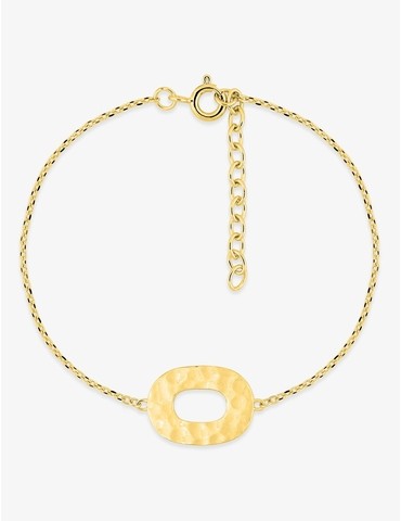 Bracelet motif ovale effet...