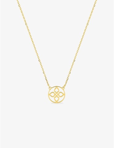Collier or jaune 375 ‰ et...