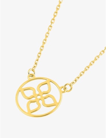Collier or jaune 375 ‰ et...