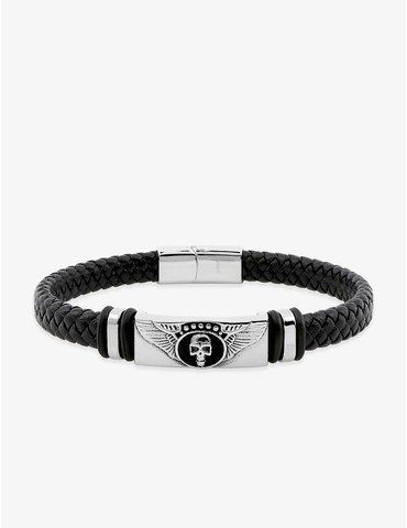Bracelet tressé et tête de...