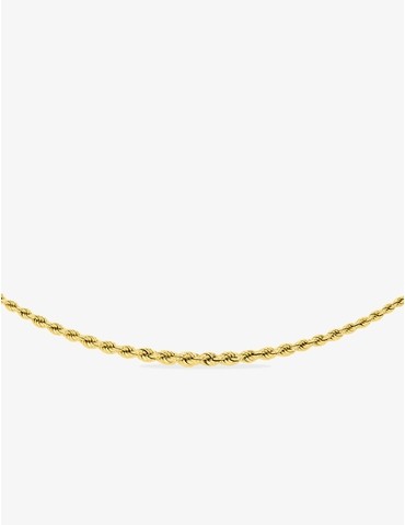 Chaîne maille corde en or 750‰