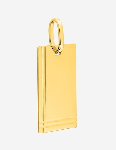 Pendentif plaque GI en or 750‰