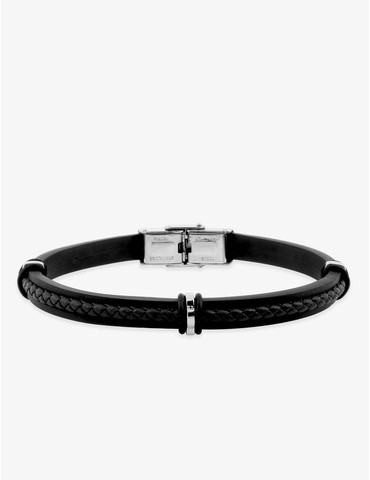 Bracelet acier et matière...