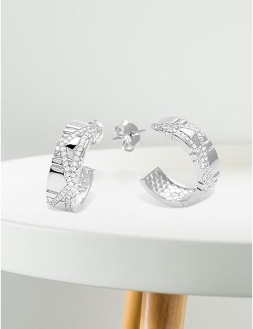 Demi-créoles Argent 925‰...