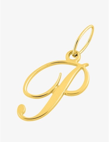 Pendentif lettre P écriture...