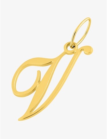 Pendentif lettre V écriture...