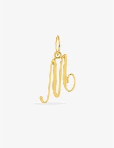 Pendentif lettre M écriture...
