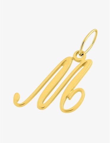 Pendentif lettre M écriture...