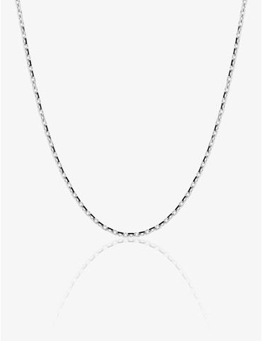 Chaine forçat en or blanc...