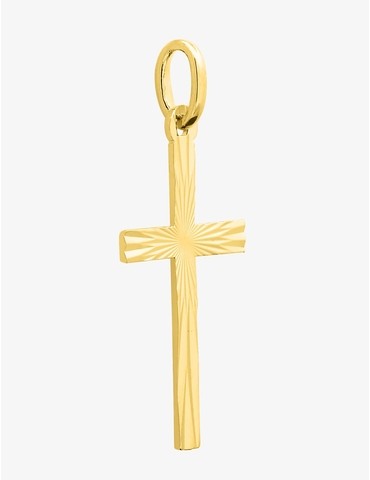 Pendentif croix en plaqué or