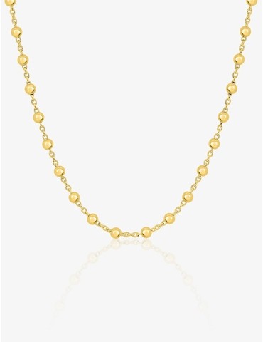 Chaine maille boule en or...