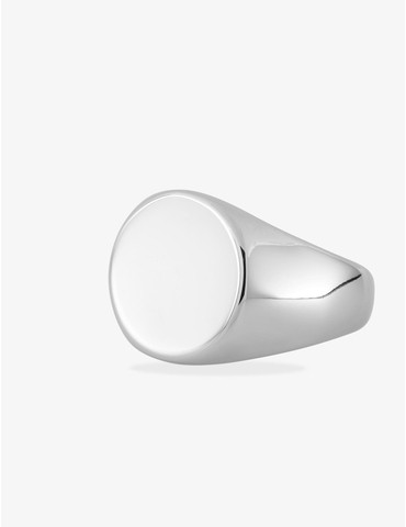Bague en acier gris pour homme