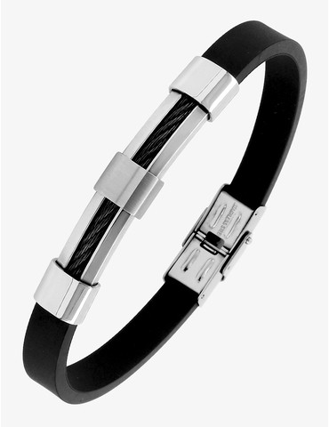 Bracelet en acier cable et...