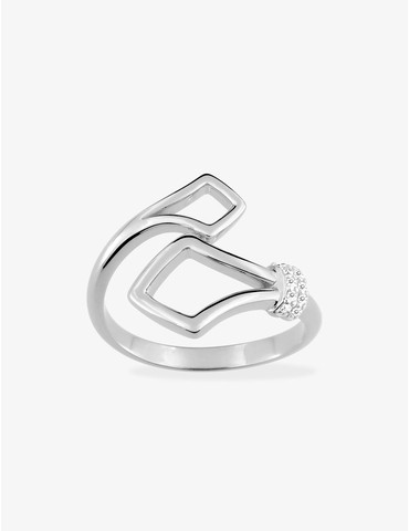 Bague ouverte en argent 925...