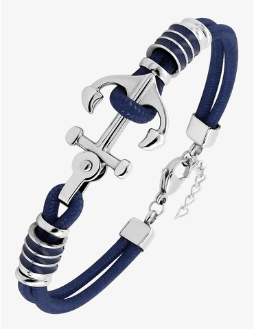 Bracelet en acier et nylon...