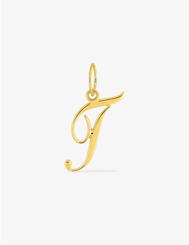 Pendentif lettre T en or...