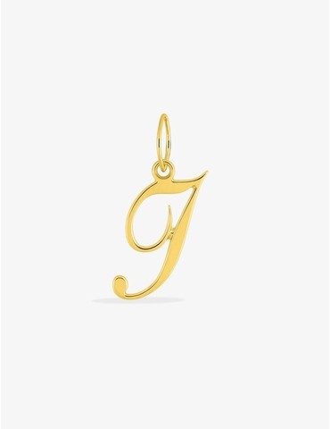 Pendentif initiale I plaqué or
