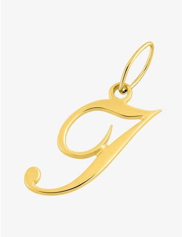 Pendentif initiale I plaqué or