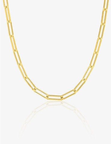 Collier en plaqué or,...