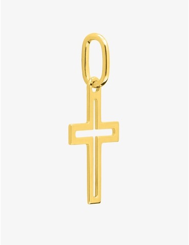 Pendentif croix en or jaune...