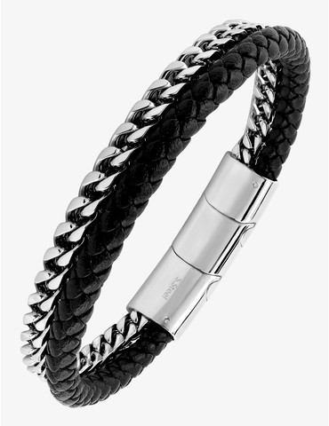Double bracelet en acier...