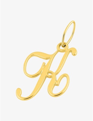 Pendentif or 375‰ initiale K
