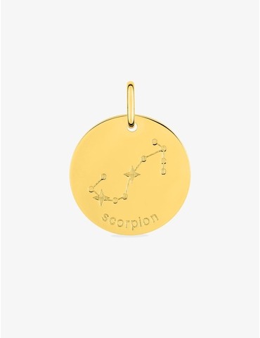 Pendentif plaqué or rond...