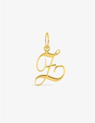 Pendentif plaqué or initiale Z