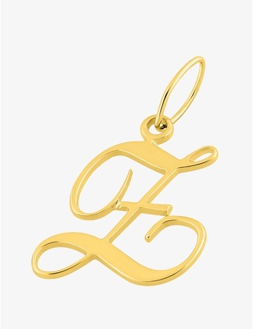 Pendentif plaqué or initiale Z