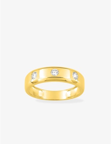 Bague 3 diamants...
