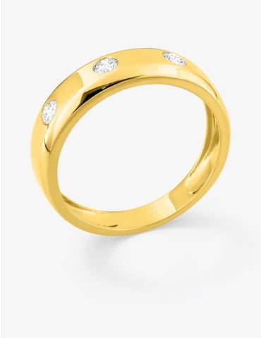 Bague 3 diamants...