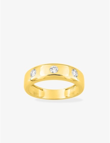 Bague 3 diamants...