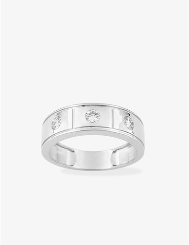 Bague diamants synthétiques...
