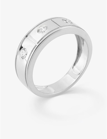 Bague diamants synthétiques...
