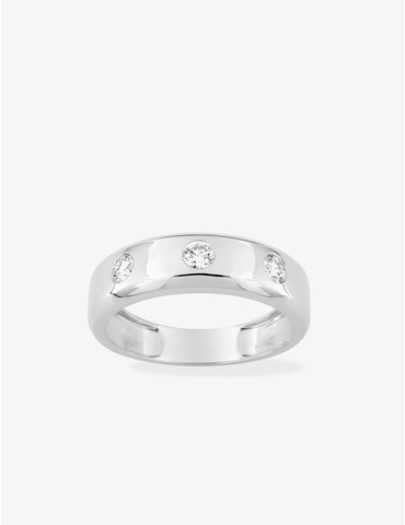Bague 3 diamants...