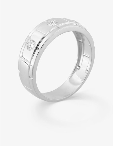 Bague diamants synthétiques...