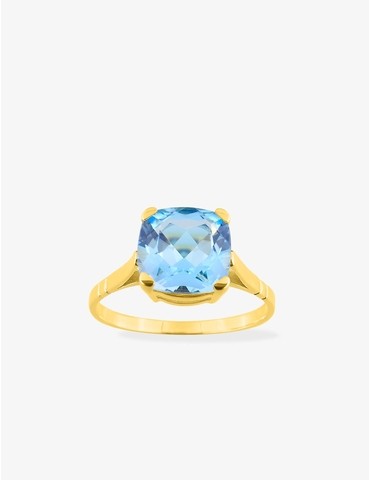 Bague solitaire en or jaune...