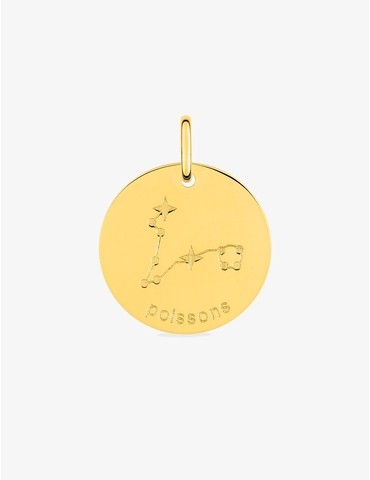 Pendentif plaqué or signe...