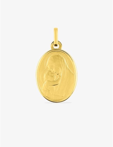 Médaille vierge en plaqué or