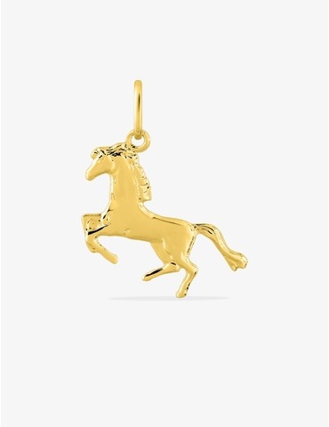 Pendentif cheval en plaqué or